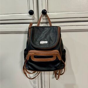MultiSac Women's Major Backpack Bag Black Hunter mini leather